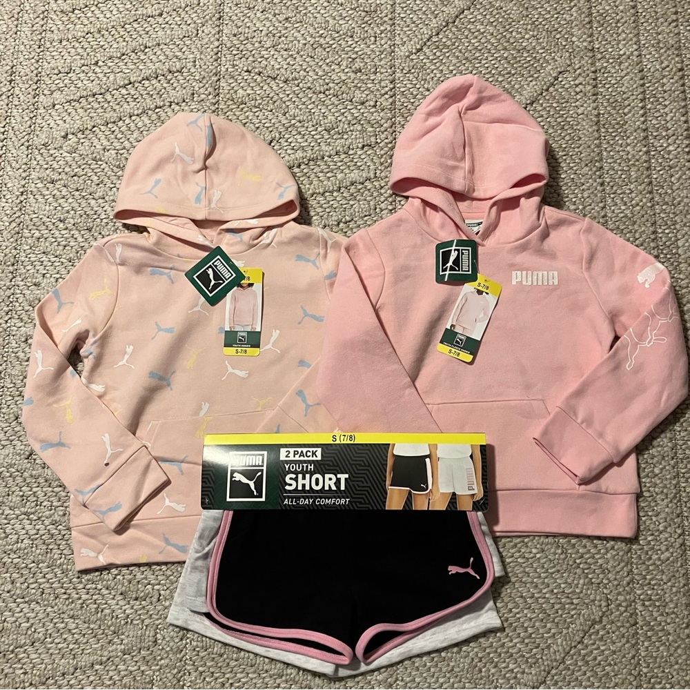 Puma Girl’s Hoodie and Short Set - S (7/8)